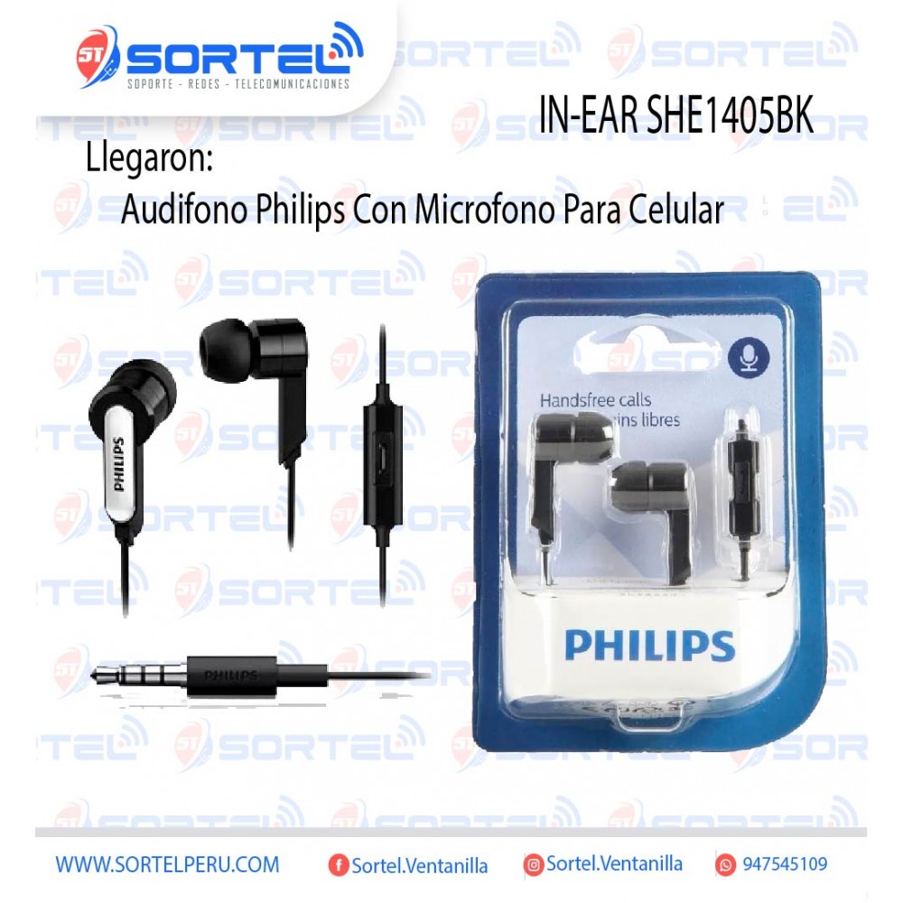 Auriculares Philips Pro Con Cable Auriculares Con Microfon